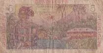 Guadalupa 5 Francs - Bougainville - 1946 - Serial Q.22 - VG to F - P.31