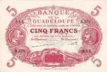 Guadalupa 5 Francs Red Type 1901 - ND(1944) - H.276-356