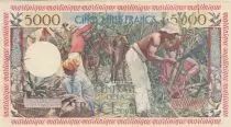 Guadalupa 5000 Francs - Antillean woman - 1960 - Specimen - Serial O.00