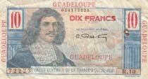 Guadalupe 10 Francs - Colbert - Series R.10 - ND (1947-1949)