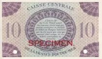Guadalupe 10 Francs - Specimen - 1944 - P.UNC - P.27