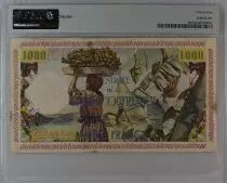 Guadalupe 10 NF/1000 Francs - Fisherman - 1960 - Serial Q.14 - PMG 25