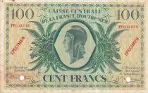 Guadalupe 100 Francs - Marianne - Specimen - 1943 - Serial PP - VF to XF - p.29s