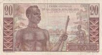 Guadalupe 20 Francs - E. Gentil - Series D.17 - 1947