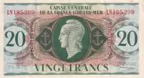 Guadalupe 20 Francs - Marianne - ND (1944) - P.28
