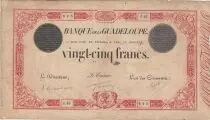 Guadalupe 25 Francs - Type 1874 - Bank of Guadeloupe - Serial J.42
