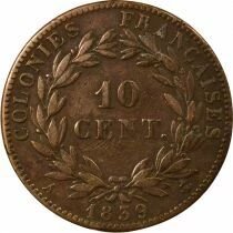 Guadeloupe, Louis-Philip - 10 Centimes - 1839 A Paris