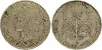 Guadeloupe 1 Franc - Indian\'s head - 1921