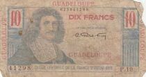 Guadeloupe 10 Francs - Colbert - S&eacute;rie P.10 - ND (1947-1949)