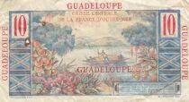 Guadeloupe 10 Francs - Colbert - S&eacute;rie R.10 - ND (1947-1949)