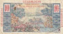 Guadeloupe 10 Francs - Colbert - S&eacute;rie X.10 - ND (1947-1949)