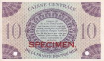 Guadeloupe 10 Francs - Specimen - 1944 - P.UNC - P.27