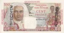Guadeloupe 100 Francs - La Bourdonnais - Spécimen - 1946 - P.NEUF - Kol.133.1