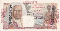 Guadeloupe 100 Francs - La Bourdonnais - Specimen - 1946 - P.UNC - P.35s