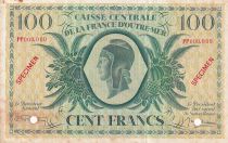 Guadeloupe 100 Francs - Marianne - Specimen - 1943 - Serial PP - VF to XF - p.29s