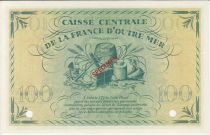 Guadeloupe 100 Francs Marian - 02-02-1944 Specimen Serial PP