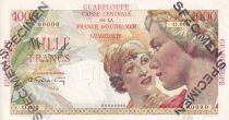 Guadeloupe 1000 Francs - French Union - Specimen - 1946 - P.UNC - P.37s