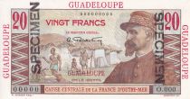 Guadeloupe 20 Francs - Emile Gentil - 1946 - Spécimen - P.NEUF - Kol.131.1