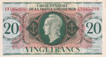 Guadeloupe 20 Francs - Marianne - ND (1944) - P.28