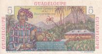 Guadeloupe 5 Francs - Bougainville - 1946 - Serial R.23 - AU - P.31