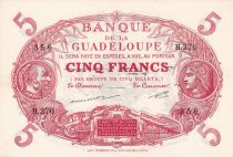 Guadeloupe 5 Francs Cabasson, type 1901 - ND(1944) - H.276-356