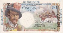 Guadeloupe 50 Francs - Belain d\'Esnambuc - Spécimen - 1946 - P.NEUF - Kol.132.1