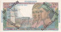 Guadeloupe 500 Francs - Pointe-À-Pitre - Spécimen - 1946 - P.NEUF - Kol.134.1