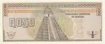 Guatemala ½ Quetzal - Tecun Uman - Temple - 01-01-1989 - Serial A