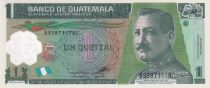 Guatemala 1 Quetzal - General Orellana - Polymer - Serial B - 2012 - P.115c