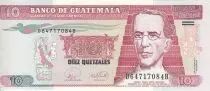 Guatemala 10 Quetzales - Général Miguel Garcia Granados - National assembly - 17-01-2007 - Serial DB