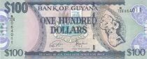 Guayana 100 Dollars - Map of Guyana - St. George\'s Cathedral - 2022 - Series B/125
