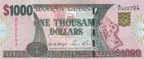Guayana 1000 Dollars - Map of Guyana - Modern bldg - ND (2000) - P.35