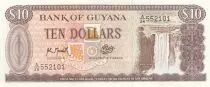Guayana 20 dollars - Kaieteur falls - Bauxite mining - Serial A.26 - 1996 - P.23.F