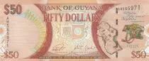 Guayana 50 Dollars  - 50 Years of Independance - 2016 - Serial AB