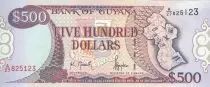 Guayana 500 Dollars - Map of Guyana - Batiment - 1996 - Serial A.27