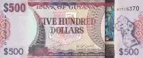 Guayana 500 Dollars - Map of Guyana - ND (2018) - Serial  AT - P.37B