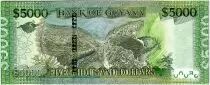 Guayana 5000 Dollars Arms - Island map -  ND (2019) - UNC