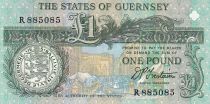Guernesey 1 Pound - Daniel de Lisle Brock - 1991 - P.52b