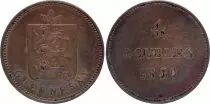 Guernesey 4 Doubles - Arms - 1830