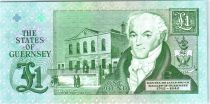 Guernsey 1 Pound  - Daniel de Lisle Brock - Market square scene of 1822