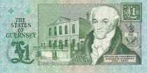 Guernsey 1 Pound - Daniel de Lisle Brock - 1991 - P.52b