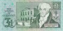 Guernsey 1 Pound - Daniel de Lisle Brock - 1991 - P.52c