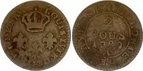 Guiana Francesa 2 Sous Cayenne - French Colonies - 1789 - Period False - KM.18 - Lec.20
