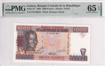Guinea 1000 Francs - Woman - Bauxite - 1998