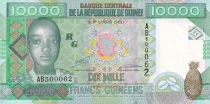 Guinea 10000 Francs -  Children and colomb - 2007 - UNC - P.45