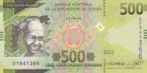 Guinea 500 Francs - Coat of Arms - Mining Conveyor - 2022 - DY Series