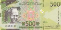 Guinea 500 Francs - Young woman - 2022