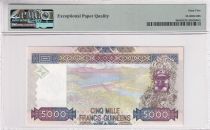 Guinea 5000 Francs - Woman - 50 years of BCRG - PMG 65 EPQ