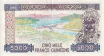 Guinea 5000 Francs - Woman - Barrage - 1985 - Serial AF - P.33