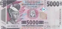 Guinea 5000 Francs African woman - Dam 2015
